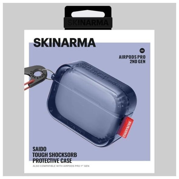 Θήκη SKINARMA Saido για AirPods Pro 2 σκούρο μπλε