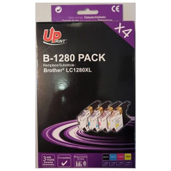 UPrint Brother LC-1280 4PACK BK C M Y