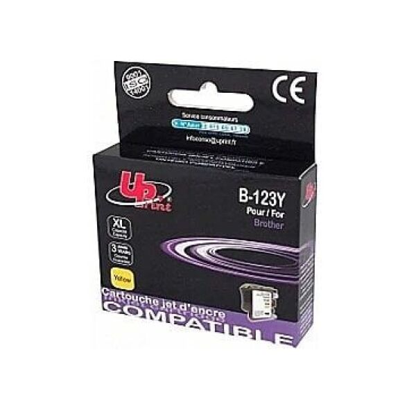 Κασέτα μελάνης UPrint Brother LC123Y125XLY Κίτρινο