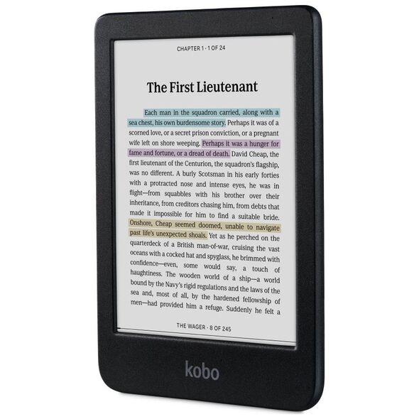 Kobo Clara Color e-reader μαύρο (N367-KU-BK-K-CK)