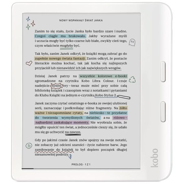 Kobo Libra Color reader λευκό (N428-KU-WH-K-CK)