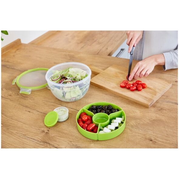 Δοχείο σαλάτας Tefal Masterseal & Go 2.6 L διαφανές/πράσινο