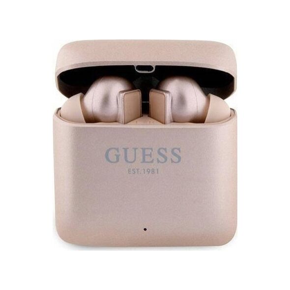 Ακουστικά Guess Printed Logo ροζ