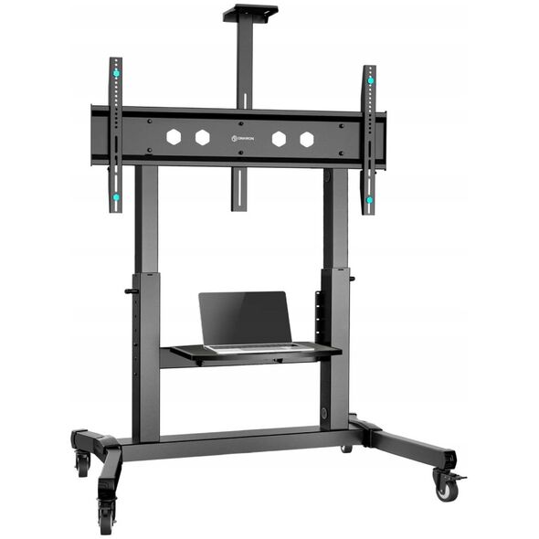 ONKRON Κινητή Βάση Τηλεόρασης Καρότσι για Οθόνες 50 έως 100 ιντσών έως 120 κιλά μαύρο