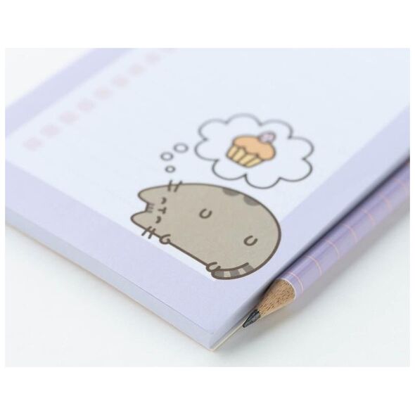 Pusheen Pusheen - Σημειωματάριο με μαγνήτη για το ψυγείο + μολύβι από τη συλλογή Moments