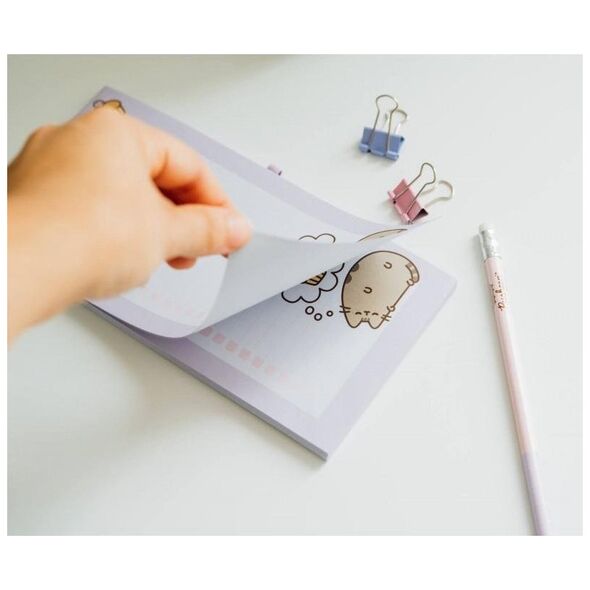 Pusheen Pusheen - Σημειωματάριο με μαγνήτη για το ψυγείο + μολύβι από τη συλλογή Moments