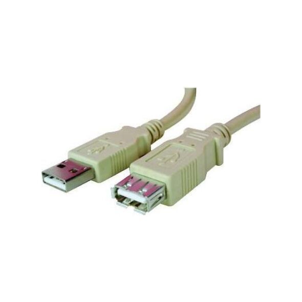 Καλώδιο USB LOGO USB-A - USB-A 1.8 m Λευκό (17058)