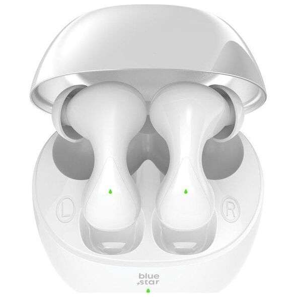 Ακουστικά Blue Star Blue Star ασύρματα στερεοφωνικά ακουστικά TWS BK92 λευκά