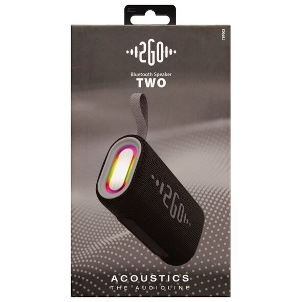 2GO Δύο Φορητό στερεοφωνικό ηχείο Μαύρο 10 W