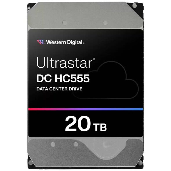 Σκληρός δίσκος διακομιστή WD DC HC555 20TB 3.5'' SAS-3 (12Gb/s) (0B47749)