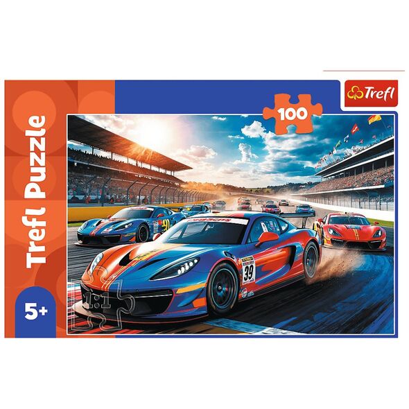 Παζλ 100 κομμάτια Αυτοκίνητα γρήγορο αγωνιστικό Trefl