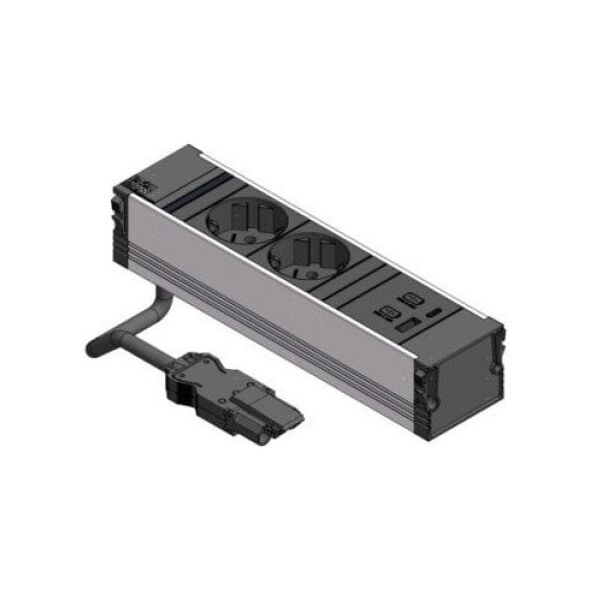 BACHMANN CONI 2x γείωση 3x ABD, μαύρο