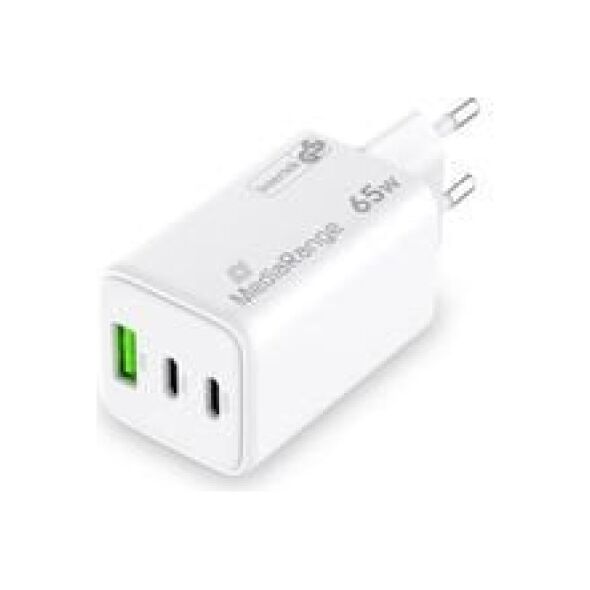 Φορτιστής MediaRange MRMA116-2 για φορητές συσκευές Smartphone, Tablet Λευκός Εναλλασσόμενο ρεύμα Γρήγορη φόρτιση Εσωτερική