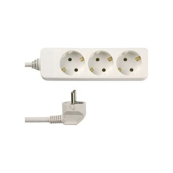 REV REV Πολύπριζο 3 θέσεων Standard 5m λευκό