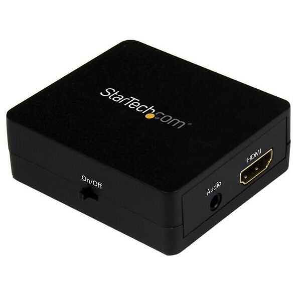 Προσαρμογέας AV StarTech HDMI - HDMI + Jack 3.5mm μαύρο (HD2A)