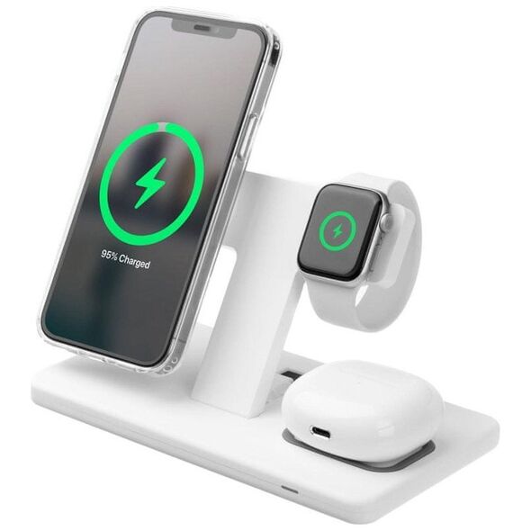 Φορτιστής Fixed Fixed | Βάση με ασύρματη φόρτιση 3σε1 | FIXMPOS-WH MagPowerstation