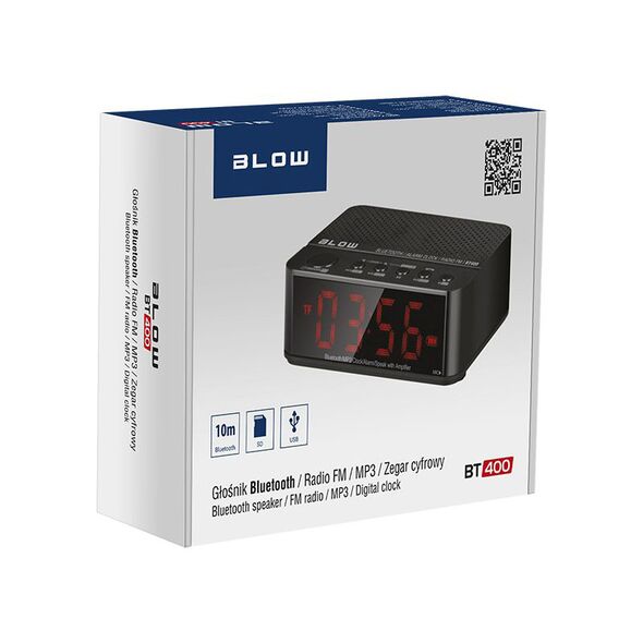 BLOW Bluetooth Ραδιόφωνο-Ρολόι BLOW BT400 έως 12 άτοκες Δόσεις