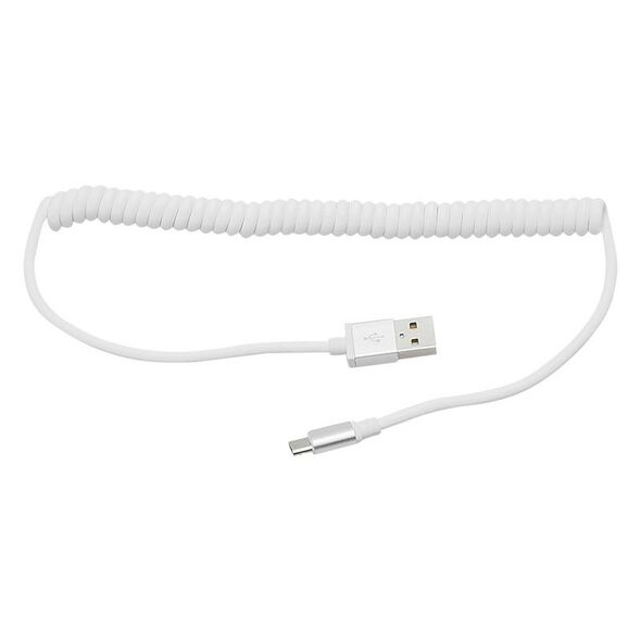 BLOW Καλώδιο USB A - Micro USB Spiral 1.5m Λευκό DM-66-104 έως 12 άτοκες Δόσεις