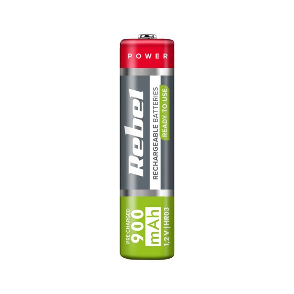 Επαναφορτιζόμενες μπαταρίες AAA HR03 900mAh REBEL (2 τμχ)