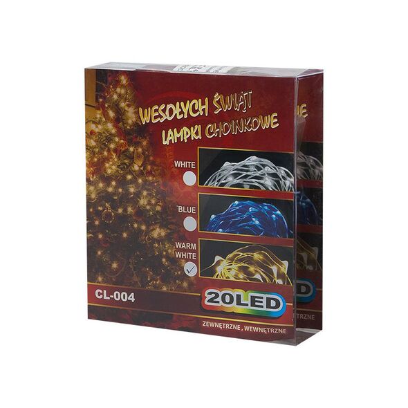 Χριστουγεννιάτικα LED 20x με Μπαταρίες - Θερμό Λευκό DM-70-214 έως 12 άτοκες Δόσεις