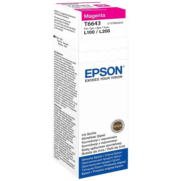 Epson Μελάνι Inkjet Bottle Magenta (C13T66434A) (EPST66434A) έως 12 άτοκες Δόσεις