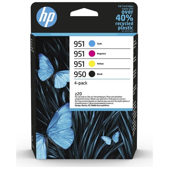 HP Μελάνι Inkjet 950/951 4-Pack Black/CMY (6ZC65AE) (HP6ZC65AE) έως 12 άτοκες Δόσεις