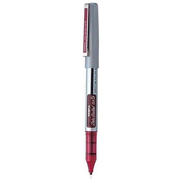 Zebra DX5 Zebroller SILVER RollerPen 0,5mm Red (ZB-16073Z) (ZEBZB-16073Z) έως 12 άτοκες Δόσεις