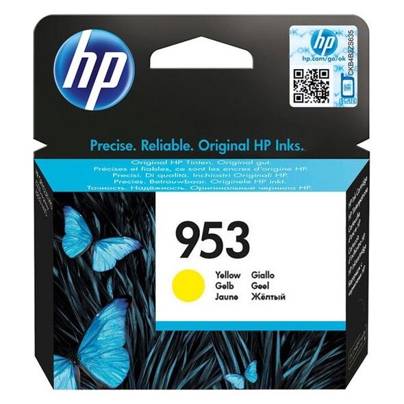 HP Μελάνι Inkjet 953 Yellow (F6U14AE) (HPF6U14AE) έως 12 άτοκες Δόσεις