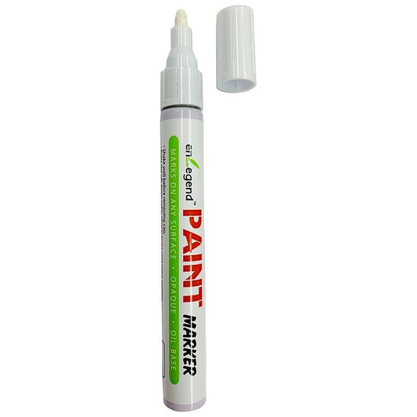 Enlegend Μαρκαδόρος Λαδιού 2.0mm Χοντρή Μύτη Λευκός (ENL-PT150-WT) (ENLPT150WT) έως 12 άτοκες Δόσεις