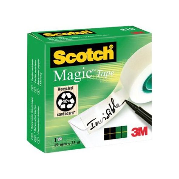 Ταινία Γενικής Χρήσης 3M Scotch Magic 19 mm x 33 m (Άσπρη) (8101933) (MMM8101933) έως 12 άτοκες Δόσεις