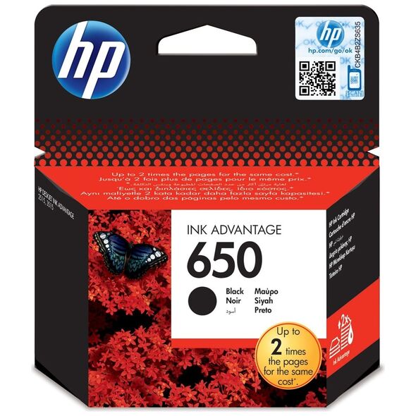 HP Μελάνι Inkjet No.650 Black (CZ101AE) (HPCZ101AE) έως 12 άτοκες Δόσεις