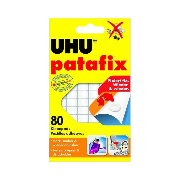 Patafix Glue Pads UHU Λευκό (80) (42620-5) (UHUPATAFIX) έως 12 άτοκες Δόσεις