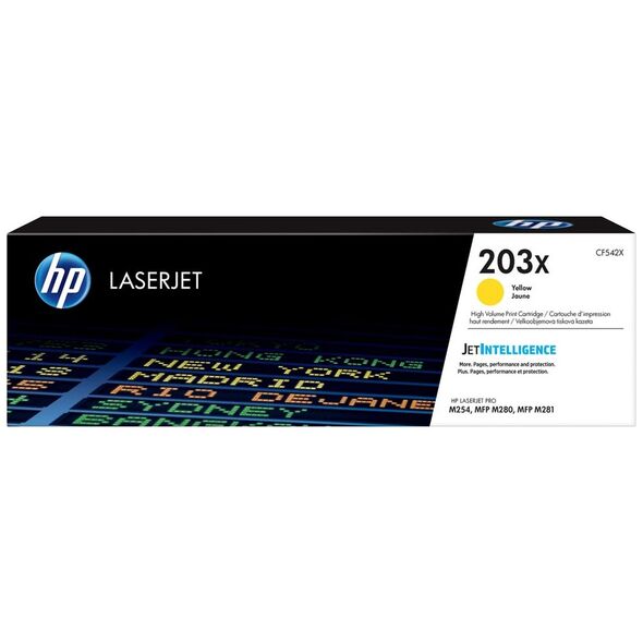 HP 203X LaserJet HC Yellow Toner (2.5k) (CF542X) (HPCF542X) έως 12 άτοκες Δόσεις