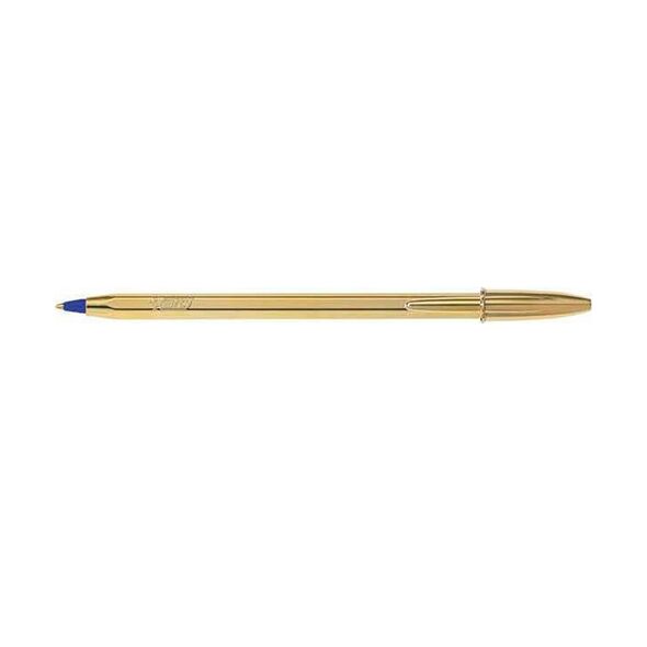 Στυλό Διαρκείας BIC Ballpoint 1.0mm Cristal Original Shine Χρυσό (Μπλε) (9213401) (BIC9213401) έως 12 άτοκες Δόσεις