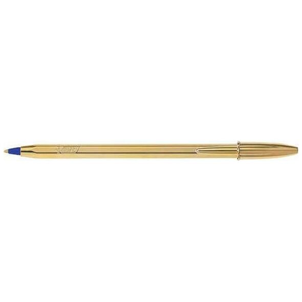 Στυλό Διαρκείας BIC Ballpoint 1.0mm Cristal Original Shine Χρυσό (Μπλε) (9213401) (BIC9213401) έως 12 άτοκες Δόσεις