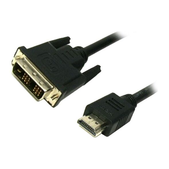 Καλώδιο MediaRange HDMI/DVI Gold-plated (24+1 Pin) 2.0M Black (MRCS118) έως 12 άτοκες Δόσεις
