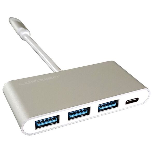 LC-Power USB 3.0 Hub 3 -Port USB-C(Silver) ( LC-HUB-C-PD-2) ( LCHUB-C-PD-2) έως 12 άτοκες Δόσεις