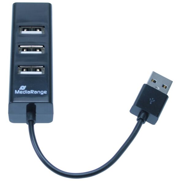 MediaRange Usb Hub 4-Port Usb 2.0 (Black) (MRCS502) έως 12 άτοκες Δόσεις