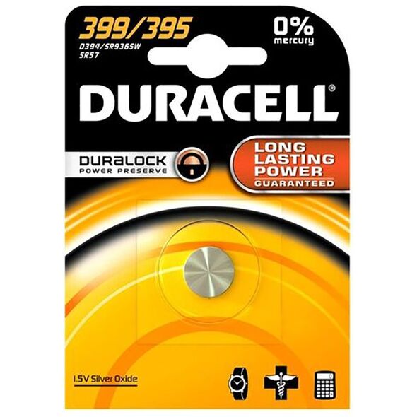 Duracell Watch 399/395 SR57 1τμχ (DWSR57)(DURDWSR57) έως 12 άτοκες Δόσεις