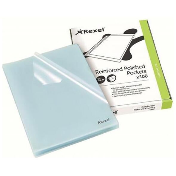 Rexel Ζελατίνα 12215 "L" Clear 100τμχ (12215) (REX12215) έως 12 άτοκες Δόσεις