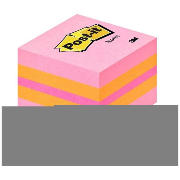 Αυτοκόλλητα Χαρτάκια 3M Post-it 51 x 51 mm (Ροζ) (400 Φύλλα) (2051P) έως 12 άτοκες Δόσεις
