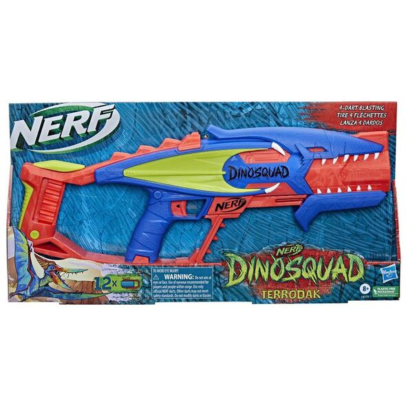 Hasbro Nerf Εκτοξευτής Terrodak Dinosquad για 8+ Ετών (F6313) (HASF6313) έως 12 άτοκες Δόσεις