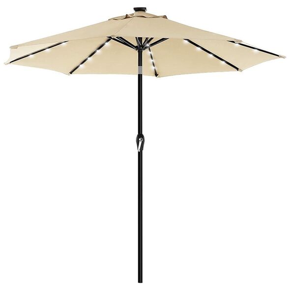 SONGMICS Ομπρέλα Δαπέδου Στρογγυλή 180 g/m² Beige (GPU040M01) (SNGGPU040M01) έως 12 άτοκες Δόσεις