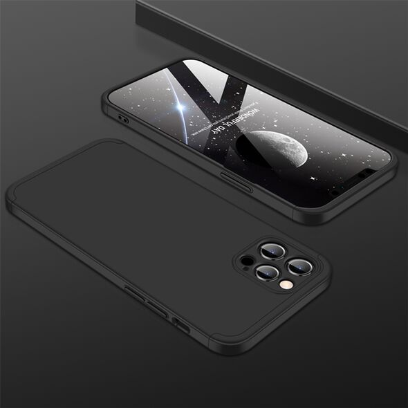 GKK Husa pentru Iphone 12 Pro + Folie - GKK 360 - Black 5949419054332 έως 12 άτοκες Δόσεις