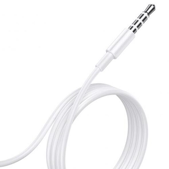 USAMS Casti Audio Jack 3.5mm cu Microfon, 1.2m - USAMS EP-41 (SJ451HS01) - White 6958444912899 έως 12 άτοκες Δόσεις