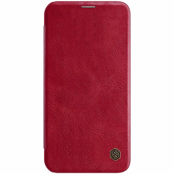 Nillkin Husa pentru iPhone 12 mini - Nillkin QIN Leather Case - Red 6902048201606 έως 12 άτοκες Δόσεις