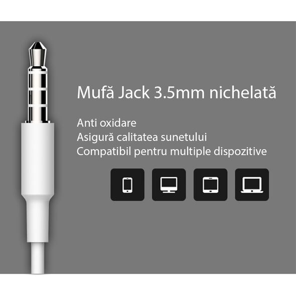 Yesido Casti Audio Stereo Jack cu Microfon, 1.2m - Yesido (YH-13) - Black 6971050260819 έως 12 άτοκες Δόσεις