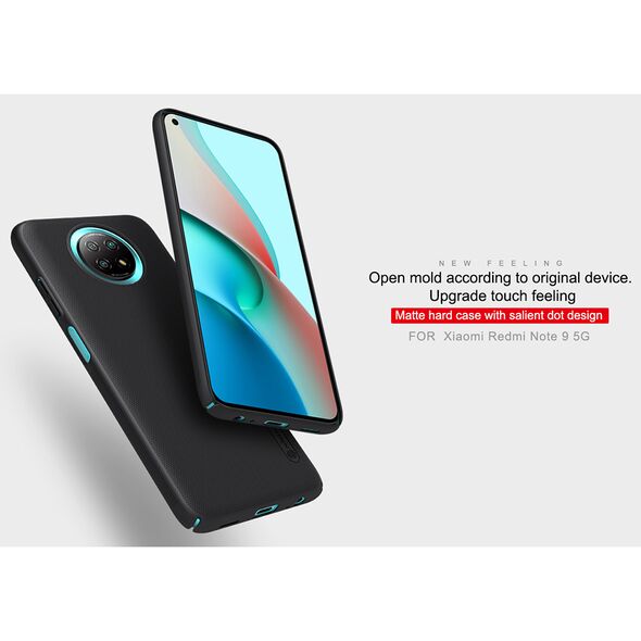 Nillkin Husa pentru Xiaomi Redmi Note 9T 5G - Nillkin Super Frosted Shield - Black 6902048212558 έως 12 άτοκες Δόσεις