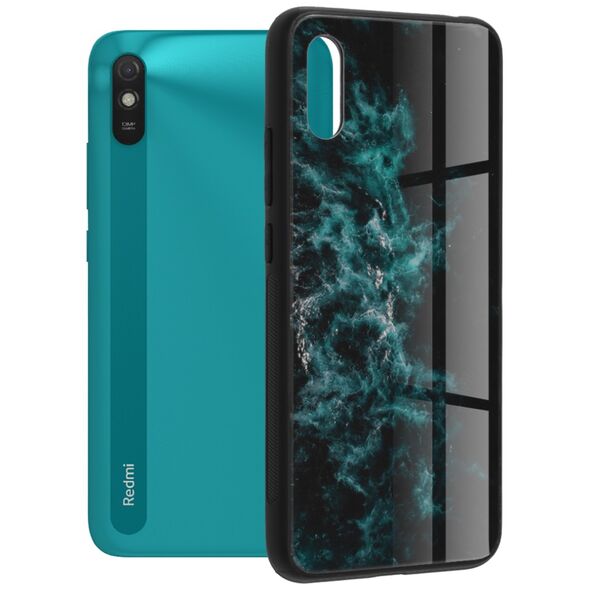 Techsuit Husa pentru Xiaomi Redmi 9A / Redmi 9AT - Techsuit Glaze Series - Blue Nebula 5949419034105 έως 12 άτοκες Δόσεις