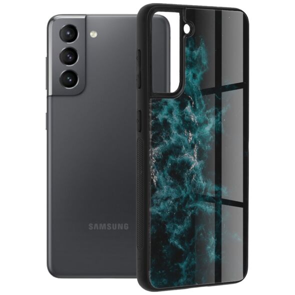 Techsuit Husa pentru Samsung Galaxy S21 5G - Techsuit Glaze Series - Blue Nebula 5949419038349 έως 12 άτοκες Δόσεις